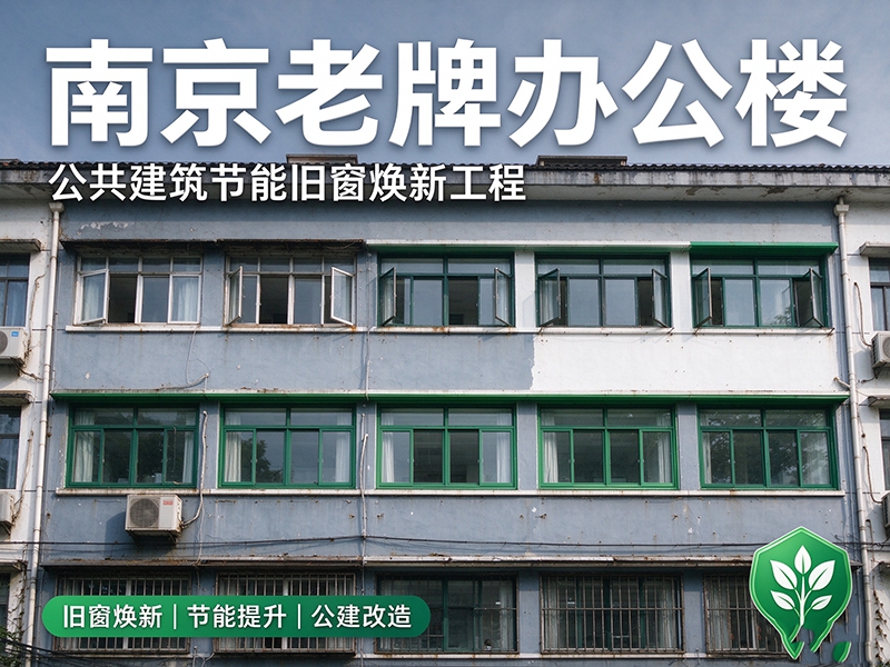 南京老牌办公楼｜公共建筑节能旧窗焕新工程