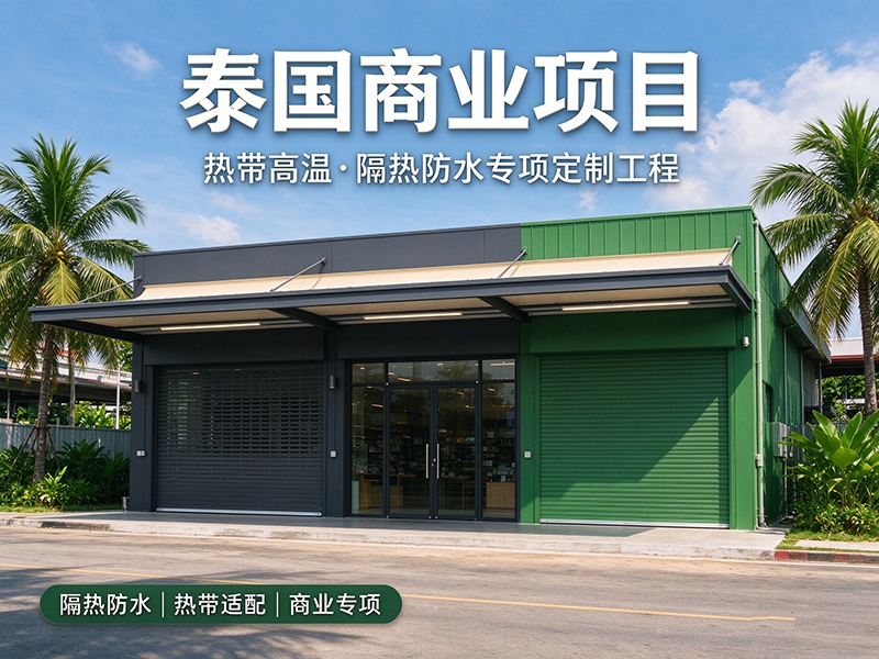 泰国商业项目｜热带高温·隔热防水专项定制工程