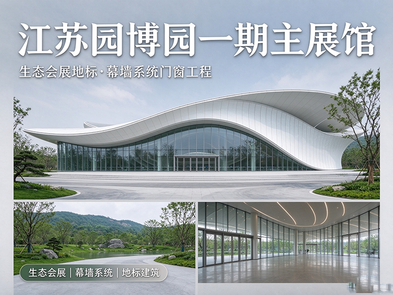 江苏园博园一期主展馆｜生态会展地标·幕墙系统门窗工程