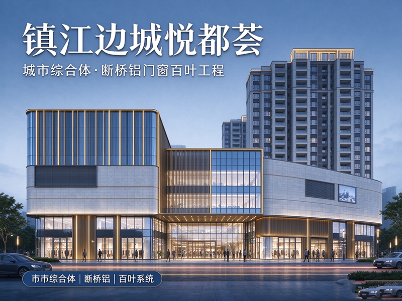 镇江边城悦都荟｜城市综合体·断桥铝门窗百叶工程