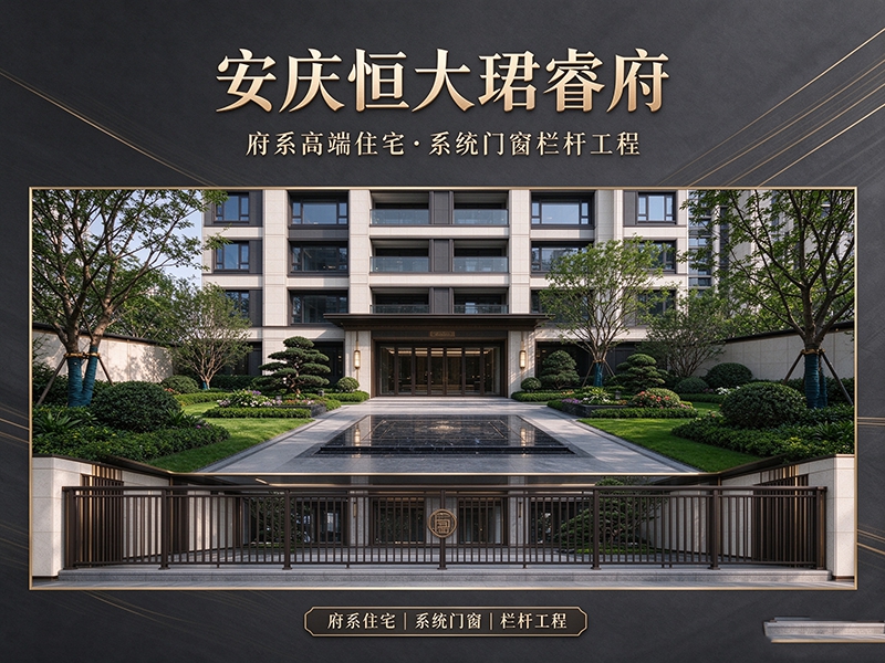 安庆恒大珺睿府｜府系高端住宅·系统门窗栏杆工程