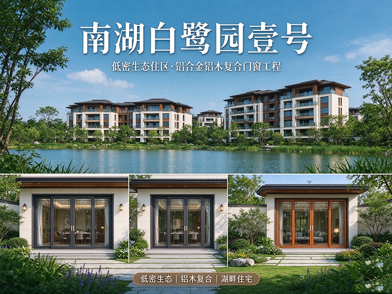 南湖白鹭园壹号｜低密生态住区·铝合金铝木复合门窗工程