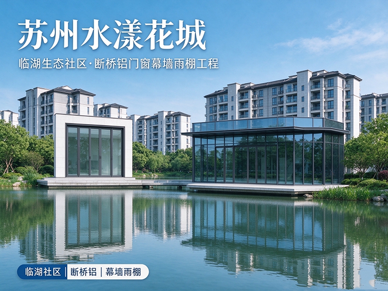 苏州水漾花城｜临湖生态社区·断桥铝门窗幕墙雨棚工程